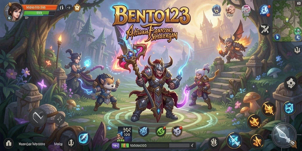 Screenshot menampilkan aksi seru dari gameplay BENTO123.