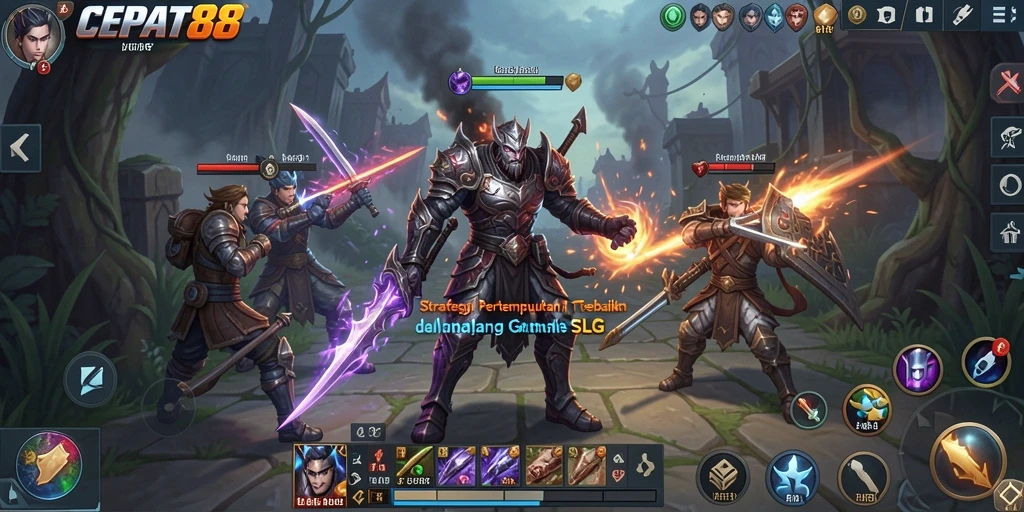 Tampilan gameplay SLG yang seru dan mendebarkan di CEPAT88.