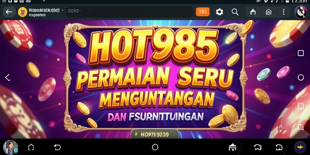 Tampilkan gameplay menegangkan dari permainan Slot HOT985.