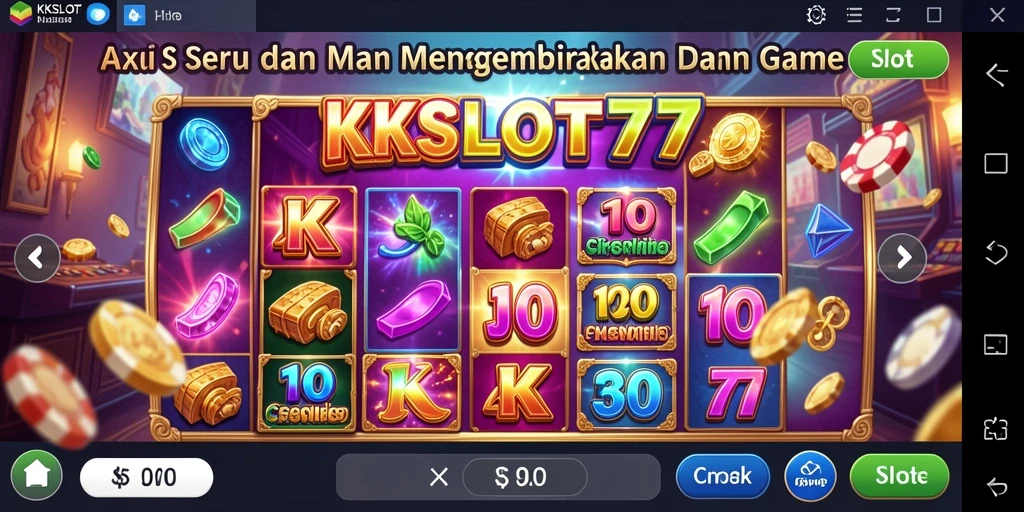Tampilan mendebarkan dalam gameplay KKSLOT777 yang penuh aksi.