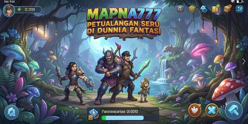 Screenshot gameplay MAPNA777 menampilkan petualangan yang mengasyikkan.