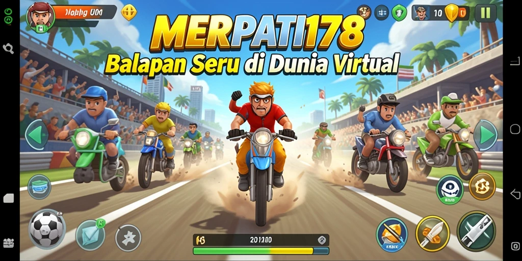 Tampilan intens dari balapan cepat dalam MERPATI178.